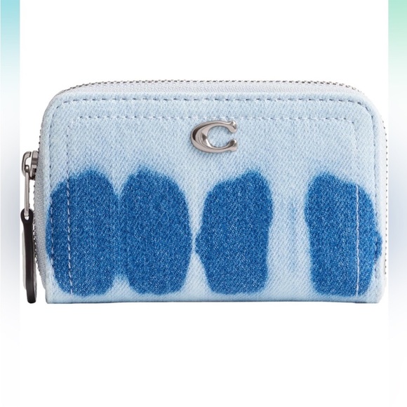 Coach Handbags - Coach🩵💙🤍 Tie-dye denim Blue and white Wallet NWT